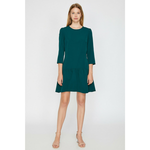 Koton Women's Green Bike Collar Dress