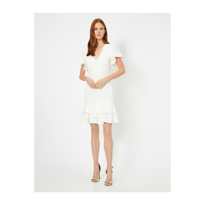 Koton Evening & Prom Dress - White - Both Ruffle