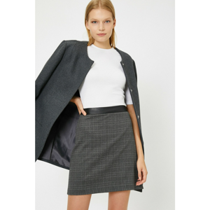 Koton Women's Grey Square Skirt