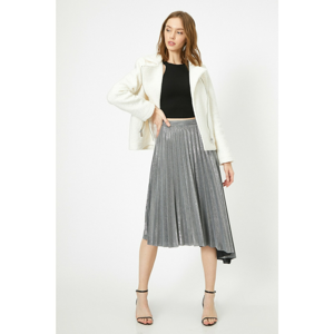 Koton Women's Grey Glitter Skirt