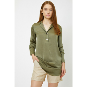 Koton Female Green V Collar Tunic