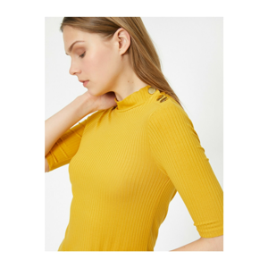 Koton Women's Mustard T-Shirt