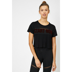 Koton Women's Black T-Shirt