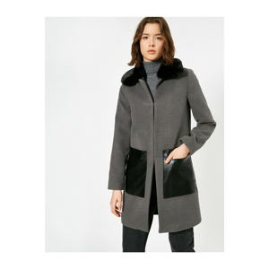 Koton Women's Grey Coat