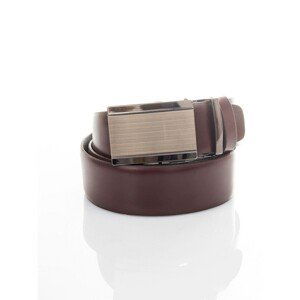Natural leather belt for men, brown