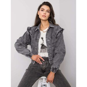 RUE PARIS Dark gray denim jacket