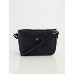 Women´s navy blue eco-leather handbag
