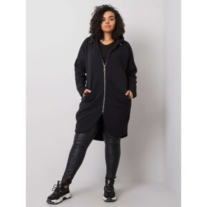 Black plus size hoodie