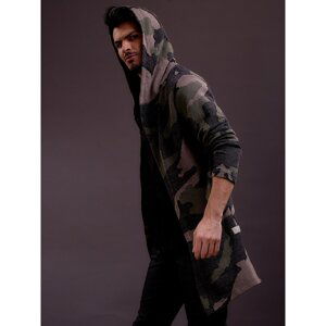 Men's green camo cape