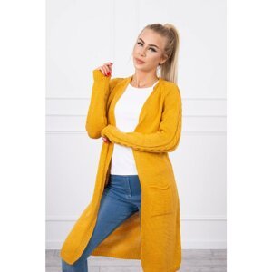 Sweater with pockets of mustard