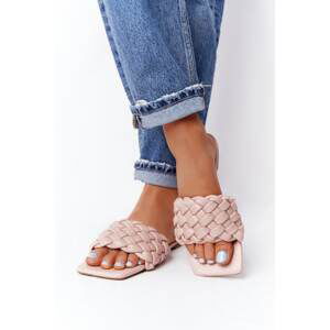 Women's Braided Slippers Beige Cheryl