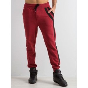 Men's tracksuits with pockets, burgundy