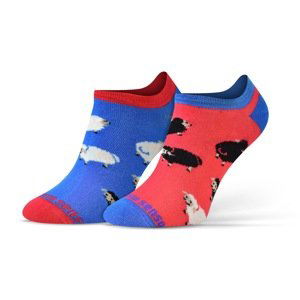 Sesto Senso Unisex's Finest Cotton Low Cut Socks Sheep/Rams