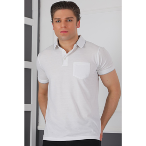 T8573 DEWBERRY MEN'S T-SHIRT-WHITE