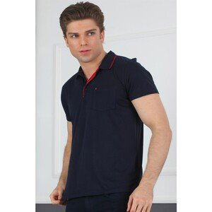 T8574 DEWBERRY MEN'S T-SHIRT-LACİVERT