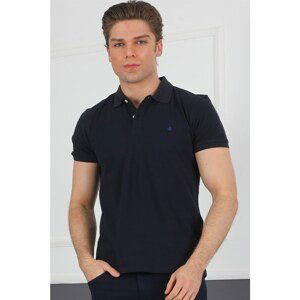 T8578 DEWBERRY MEN'S T-SHIRT-LACİVERT