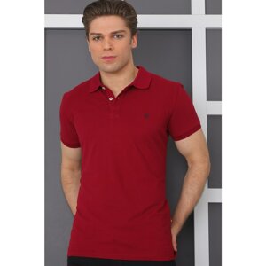 T8578 DEWBERRY MEN'S T-SHIRT-BURGUNDY