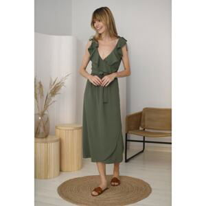 Kabelle Woman's Dress KB338 Khaki