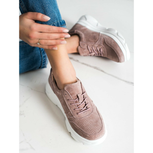 FILIPPO LEATHER SNEAKERS ON THE PLATFORM