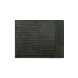 Men´s black leather horizontal wallet