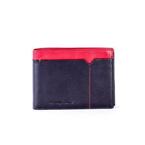 Men´s black and red leather wallet