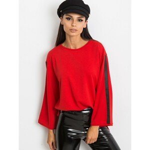 Red viscose blouse
