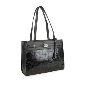 Women's handbag LUIGISANTO Black made of ecological leather