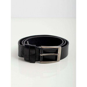 Men´s black genuine leather belt