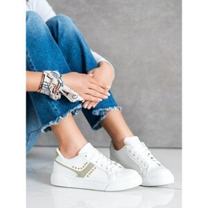 SHELOVET CASUAL WHITE TRAINERS