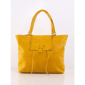 Yellow large shoulder bag