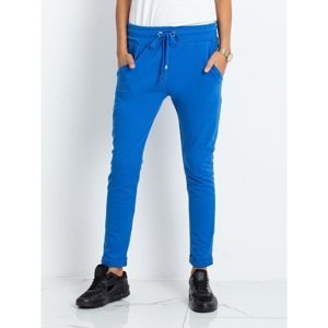 Women´s blue cotton sweatpants