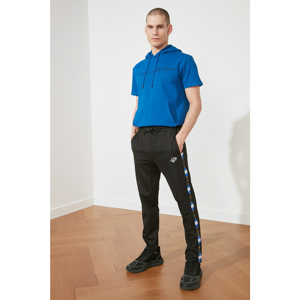 Trendyol Black Male Slim Fit Printed Tracksuit bottom