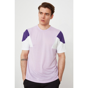 Trendyol Lilac Men's Wide Cut T-Shirt