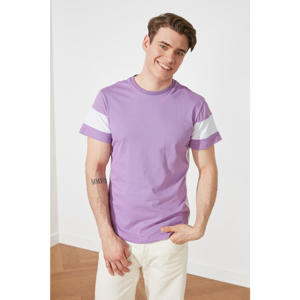 Trendyol Lila Men's Regular Fit Short Sleeve T-Shirt