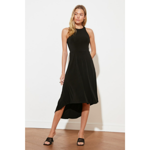 Trendyol Black HalterNeck Midi Knitted Dress