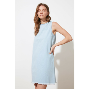 Trendyol Blue Back Detailed Denim Dress