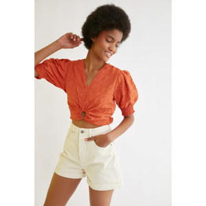 Trendyol Tile Ruffle Blouse