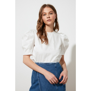 Trendyol Ecru Balloon Sleeve Blouse