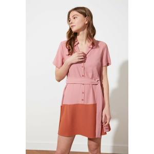 Trendyol Rose Dry Belt Dress