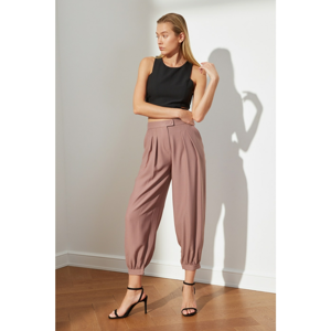 Trendyol Grey Leg Ruffle Pants