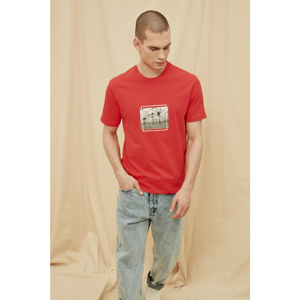 Trendyol Red Male 100% Organic Cotton Slim Fit T-Shirt