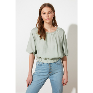 Trendyol Mint Crop Blouse