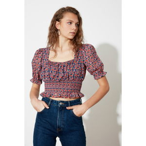 Trendyol Multicolored Square Collar Blouse