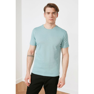 Trendyol Mint Men's Regular Printed Fit Short Sleeve T-Shirt