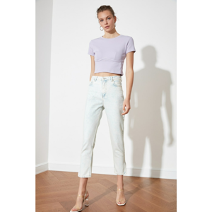 Trendyol Light Blue High Waist Mom Jeans