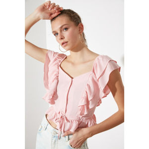 Trendyol Powder Flywheel Blouse