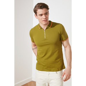 Trendyol Polo T-shirt - Khaki - Regular fit