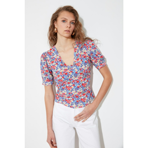 Trendyol Multicolor V-Neck Blouse