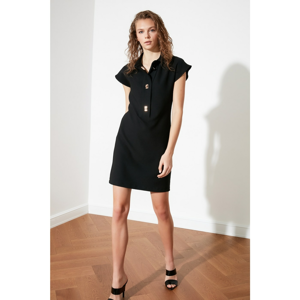 Trendyol Black Button Detail Dress