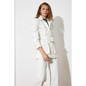 Trendyol Denim Jacket with White Belt DetailING